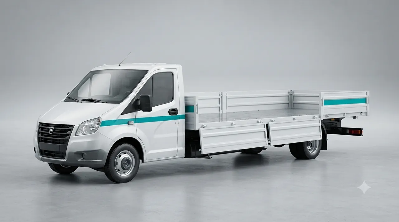 Бортовая газель Almaty Trans на рейсе по договору
