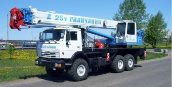 Аренда автокрана-вездехода Галичанин (25 тонн) в аренду в Алматы
