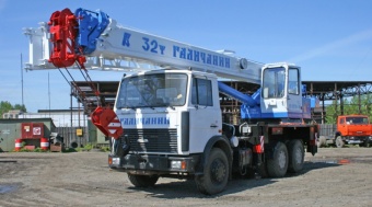 Автокран Галичанин (32 тонны) в аренду в Алматы